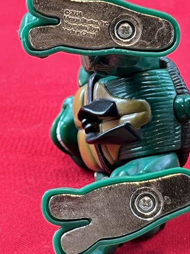 LOT 2 TEENAGE MUTANT NIJA TURTLE PLASTIC FIGURES 2004 MICHELANGELO & LEONARDO - Picture 8 of 10