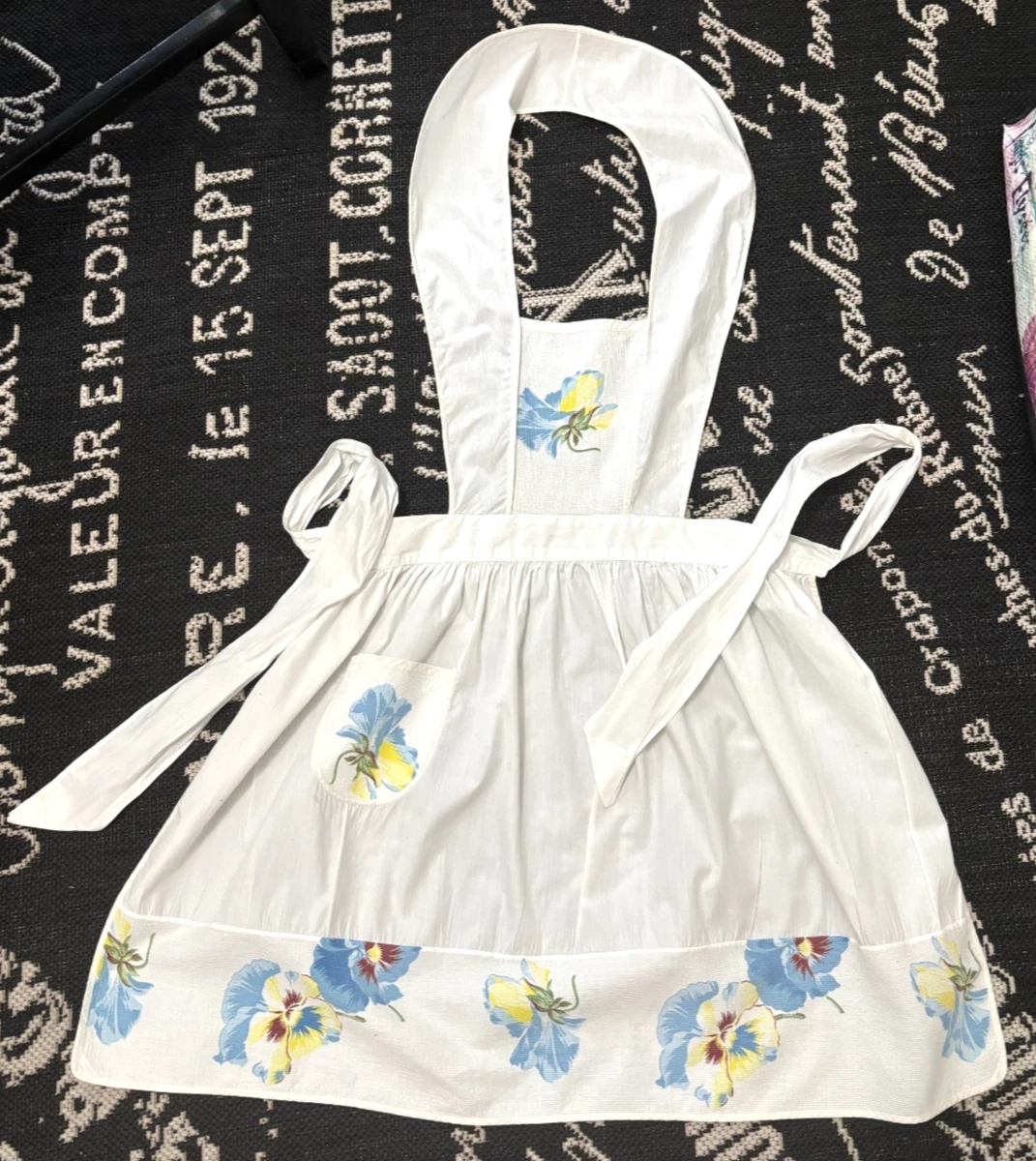 Vintage Pinafore Apron In Collectible Kitchen Aprons for sale | eBay