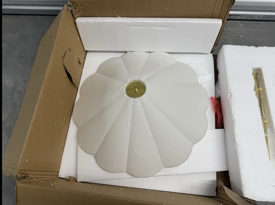 MITZI HUDSON VALLEY LIGHTING Gabin Canopy Araña Luz Dorado $1598 NUEVO Foto 4 de 4