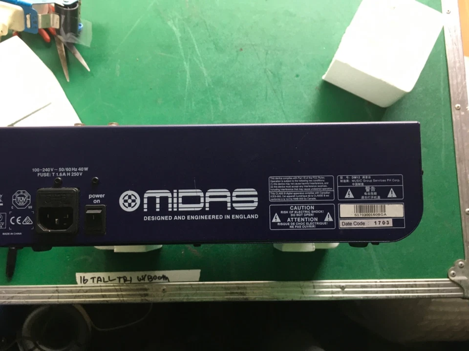Midas DM12 12 Input Analog Live and Studio Mixer with Microphone Preamplifier - Image 3 of 3