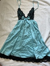 MYLA LONDON Silk And Lace Babydoll Chemise Size Small