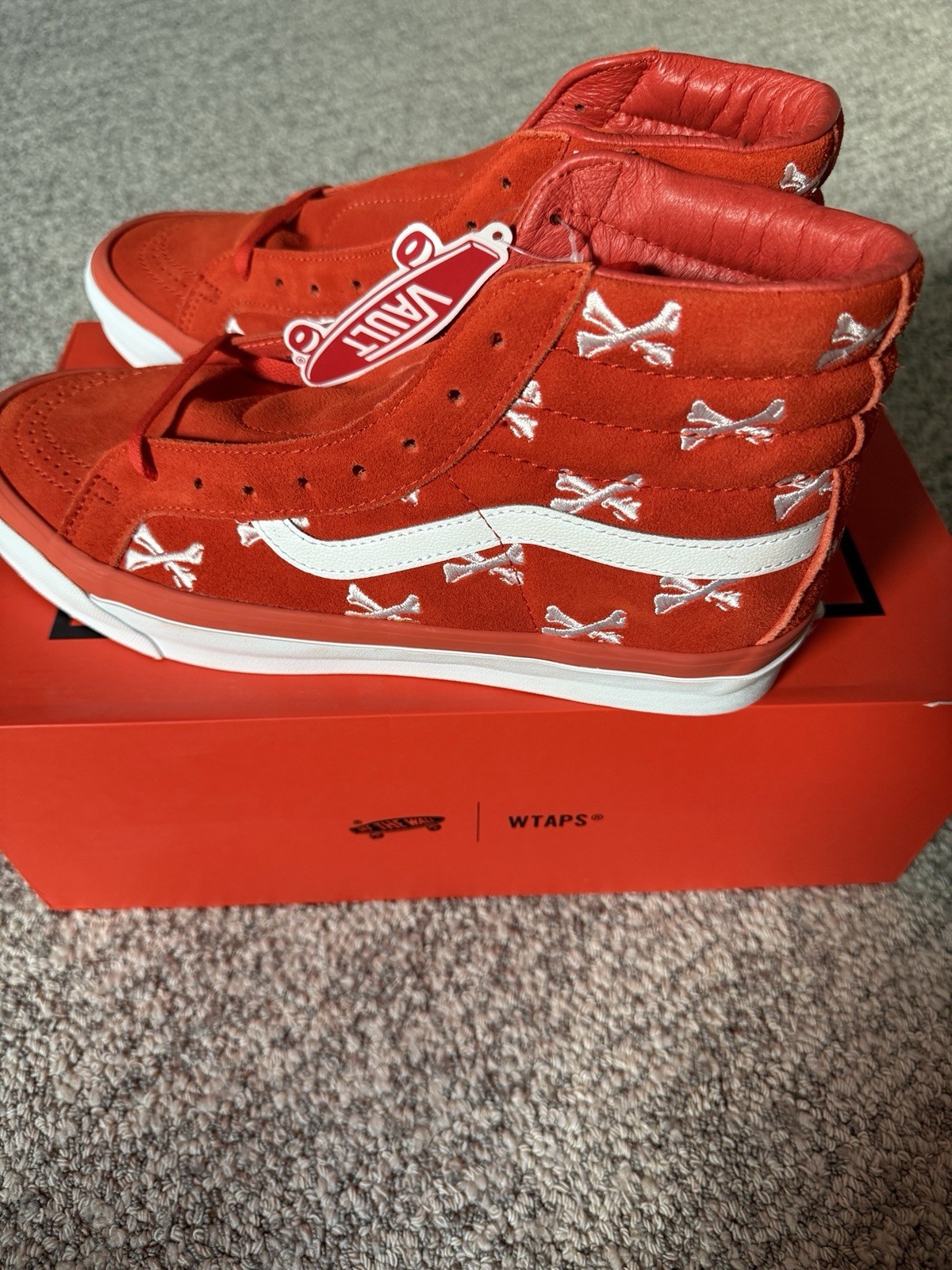 Brand New, Size 11 - VANS Sk8-Hi x WTAPS Orange, SHIPS NEXT DAY!