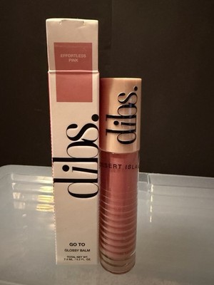 dibs. Desert Island Lip Balm Effortless Pink Glossy Balm 7.4 mL
