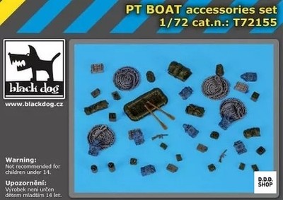1/72 Pt Boot Zubehör Set Detail Up Teile Haut72155 Plastikmodell