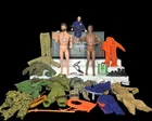 VINTAGE GI JOE FIGURES LOT W ACCESSORIES INCLUDES MEGO ACTION JACKSON☆  G.I. JOE