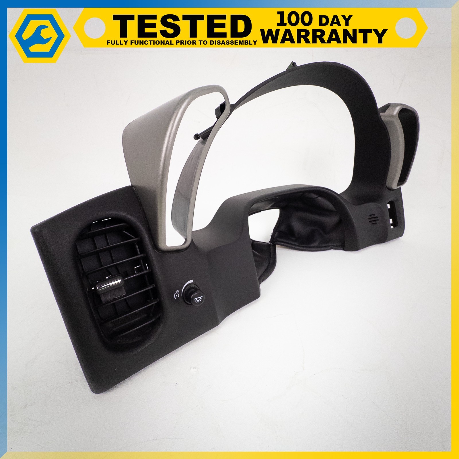 05-13 CHEVROLET CORVETTE C6 INSTRUMENT CLUSTER TRIM PLATE ASSEMBLY BLACK OEM