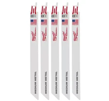Milwaukee 48-00-5188  9" 18 TPI Metal Cutting SAWZALL Blades 5-Pack