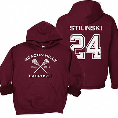 Teen Wolf - Beacon Hills lacrosse Hoodie - Stilinski - McCall - Hale - Lahey -