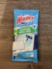 Windex Outdoor Refill Pads for Cleaning Glass Windows 1 Package With Two Pads