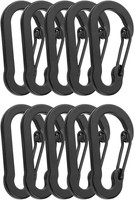Karabinerhaken 10 StüCk Mini Aluminium D-Clip SchlüSselanhäNger Camping Wandern