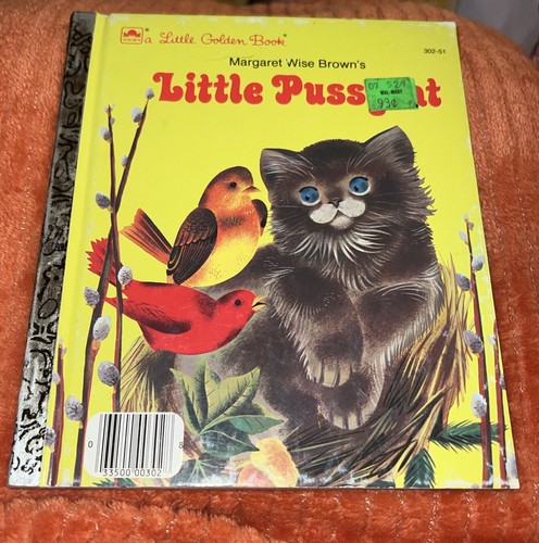 VINTAGE LITTLE GOLDEN BOOK CHILD'S 1979 LITTLE PUSSYCAT MARGARET WISE BROWN