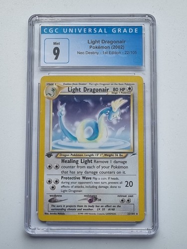 Light Dragonair (1st Edition) graded CGC 9 for sale on eBay