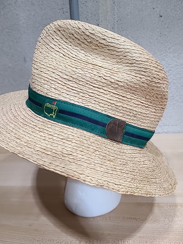 Masters Golf Tournament Straw Hat Red Flag L/XL Augusta National Made In USA VTG eBay