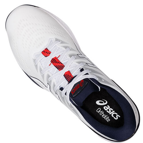 Asics Men's GelKayano Ace Golf Shoes White Navy Red Spikeless