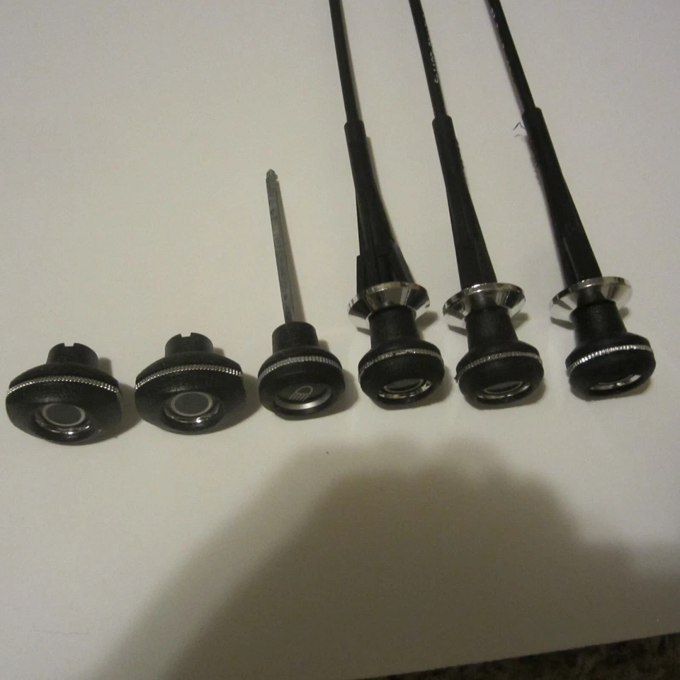 Se adapta a 78-86 Jeep CJ 5, 7, 8 cables de control de calefacción con perillas de faros limpiaparabrisas de ventilador Foto 2 de 4