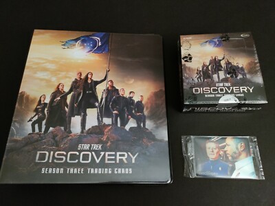 Star Trek Discovery Season trading card box, binder and case