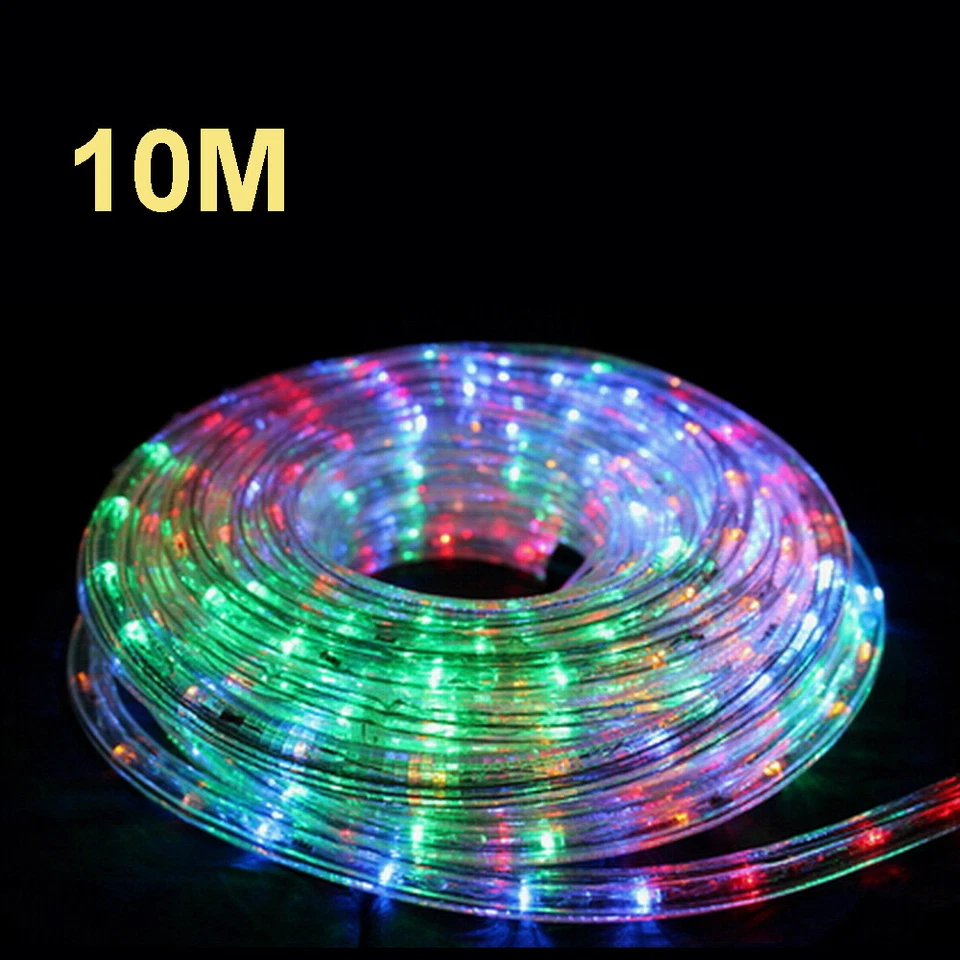 LED 10M 20M 30M Party Christmas Lights Wedding LED Rope Light Waterproof Xmas