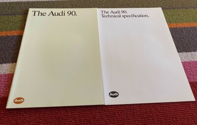 Audi 90 UK Sales Brochure and Technical Specification- 1990