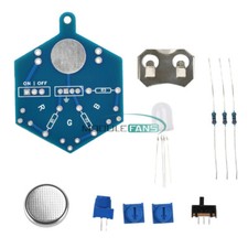DIY Colorful LED Light Electronic Kit Soldering Practice Projects With Battery