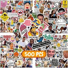 500 Pcs Funny Stickers for Adults & Teens - Trendy Meme Sticker, VSCO Vinyl Deca