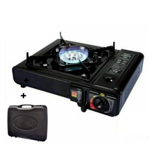 Fornello a gas da campeggio fornellino portatile butano cucina 1 fuoco valigetta