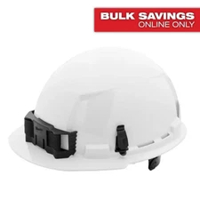 Bolt White Type 1 Class E Front Brim Non-vented Hard Hat With 6-point Ratcheti