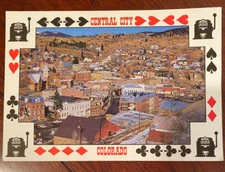 Central City Colorado - Casinos - Postcard - Tape scuffs on back from old album