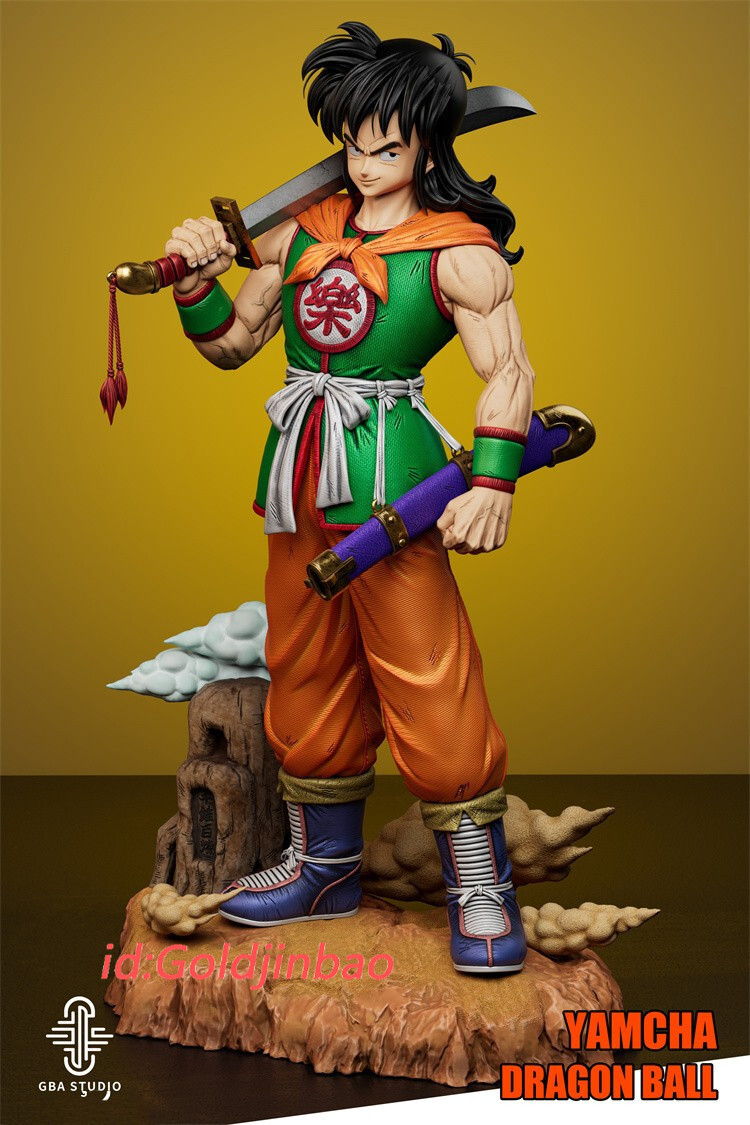Figurine Dragon Ball Z Yamcha Et Chat Puar - Hauteur 9 Cm, Occasion En Très Bon état - Collection DBZ
