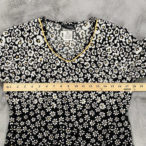 Runway by Cherokee Scrub Top Blumenmuster 2 Taschen Style # 3655BC (Bx12/52) Gr. XS - Bild 5 von 10