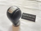 ☆ INFINITI G35 SKYLINE V35 BLACK LEATHER MANUAL SHIFT KNOB 6MT OEM S GENUINE OEM