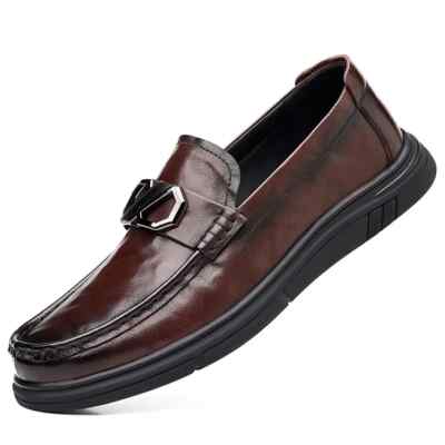 Soft Genuine Leather Driving Casual Shoes Men's Outdoor Fashion Loafers Shoes