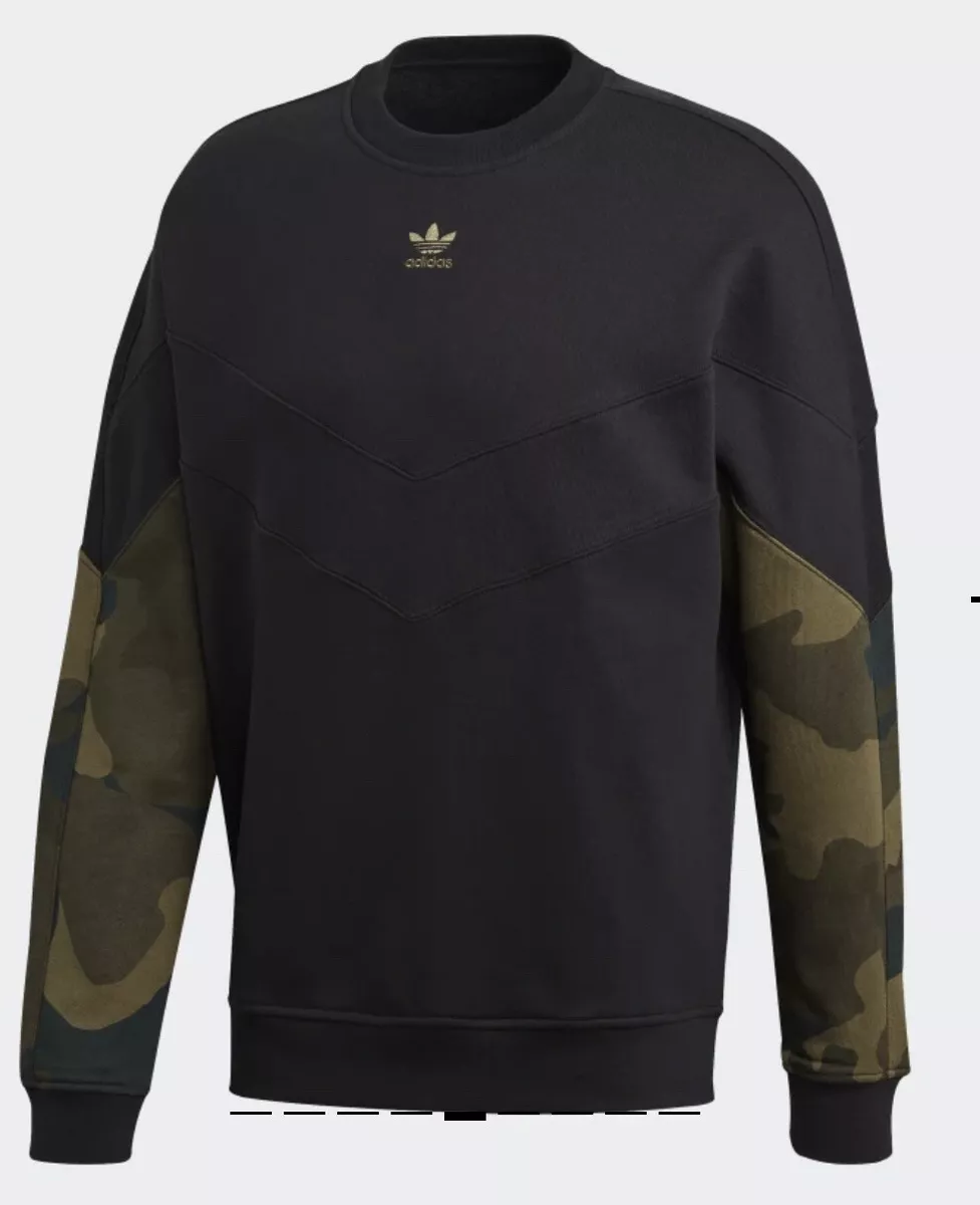adidas Originals Menu0026#039;s Camouflage Crew Neck Sweatshirt | eBay