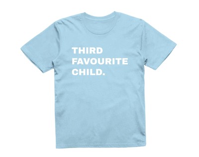T-Shirt Kinder Third Favourite Kind lustig Sohn Tochter Geschenk Witz Familie