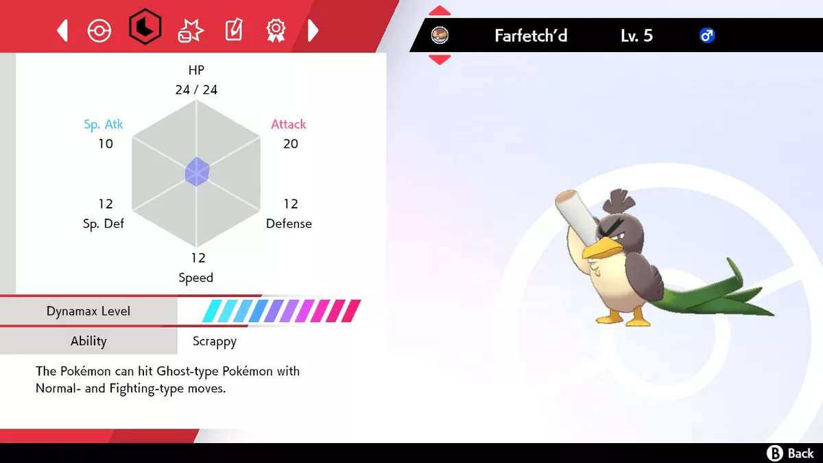 Pokemon 18083 Shiny Galarian Farfetchd Pokedex: Evolution, Moves