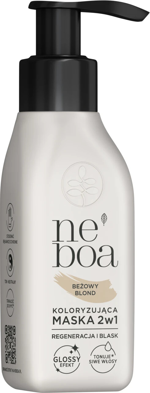 Neboa Coloring Mask 2in1 Regeneration & Shine Glossy Effect Beige Blonde 100ml