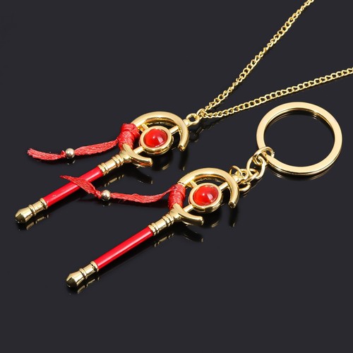 2PCS Anime Frieren: Beyond Journey's End Necklace Himmel Keychain Pendants Gift - Picture 5 of 17