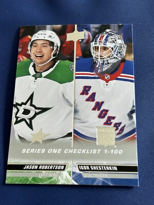 2022-23 Upper Deck Series 1 Checklist Jason Robertson/Igor Shesterkin #199