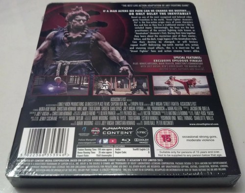 *READ PLS* Street Fighter Assassin's Fist STEELBOOK (Blu-ray UK) REGION B LOCKED - Picture 2 of 12