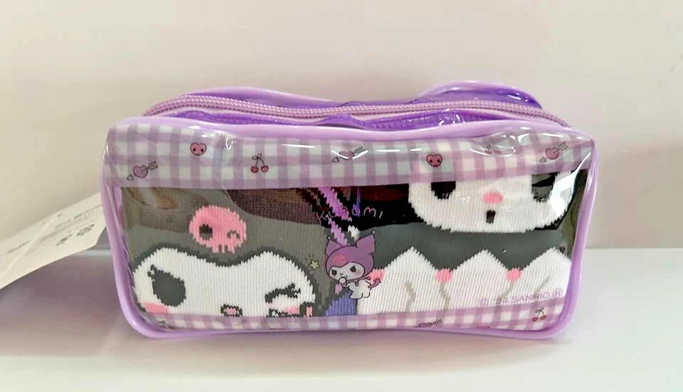 Personajes de Sanrio un juego de 6 calcetines KUROMI, Cinnamoroll Pochacco Japón limitado. Foto 3 de 4