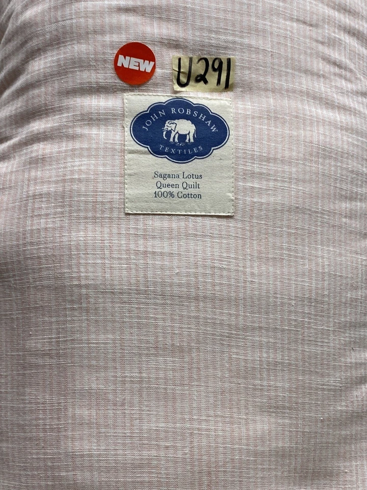 John Robshaw Textiles Sagana Lotus Queen Quilt Pink New - Image 2 of 3