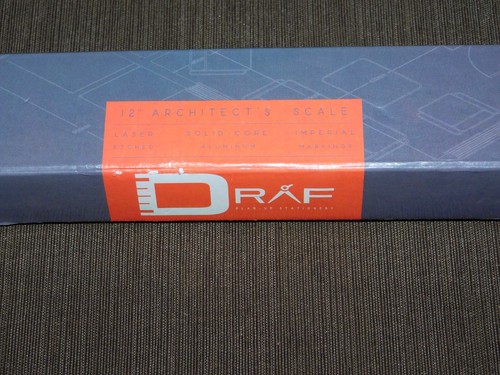 12" ENGINEER ARCHITECT TRIANGULAR ALUMINUM DRAFTING SCALE RULER SET NEW IN BOX - Picture 8 of 11