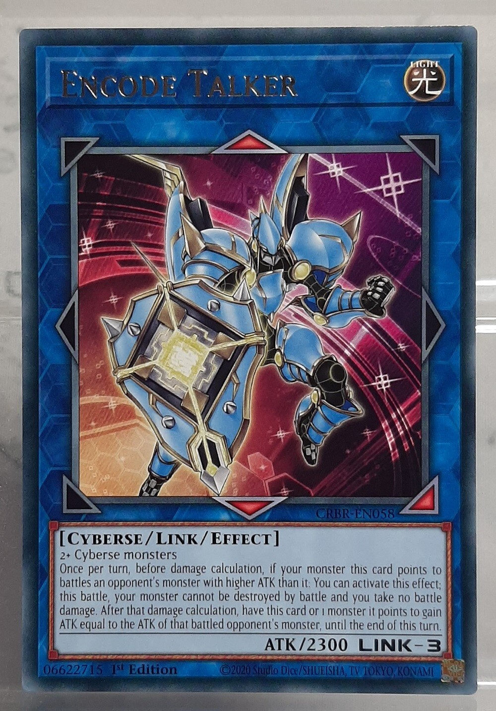YUGIOH - Playset 3x Encode Talker - Rare - CRBR-EN058 - Crossover Breakers EN/NM