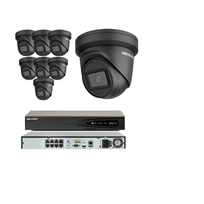 HIKVISION 8MP 4K UHD CCTV SYSTEM POE 8CH KANAL NVR DARKFIGHTER DOME KAMERA KIT
