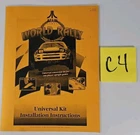 WORLD RALLY ( KIT ) - Arcade Game Manual - ATARI - OEM Original - Coin Op