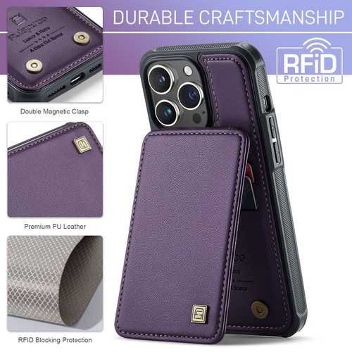 For Apple 16 /15/14/13 Pro Max Shockproof Magnetic Wallet Card Slot Leather Case - Picture 44 of 46