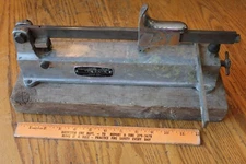Tilex Co The Master Tile Cutter Vintage Tile cutting tool Newark NJ wooden base 