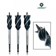 Auger Drill Bit for Wood with Quick Change 1/4  HEX Shank 8mm-35mm Cutting Dia.