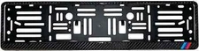 Real 3D Carbon Fiber European Size License Plate Frame Holder Fits BMW M Style