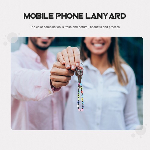 2 Pieces Handy Kette Fräulein Telefon Lanyards Telefonzubehör Charme - Zdjęcie 3 z 12