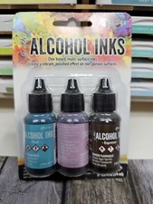 RANGER - Tim Holtz Alcohol Ink .5oz 3/Pkg-Retro Cafe-Pool/Pink Sherbert/Espresso